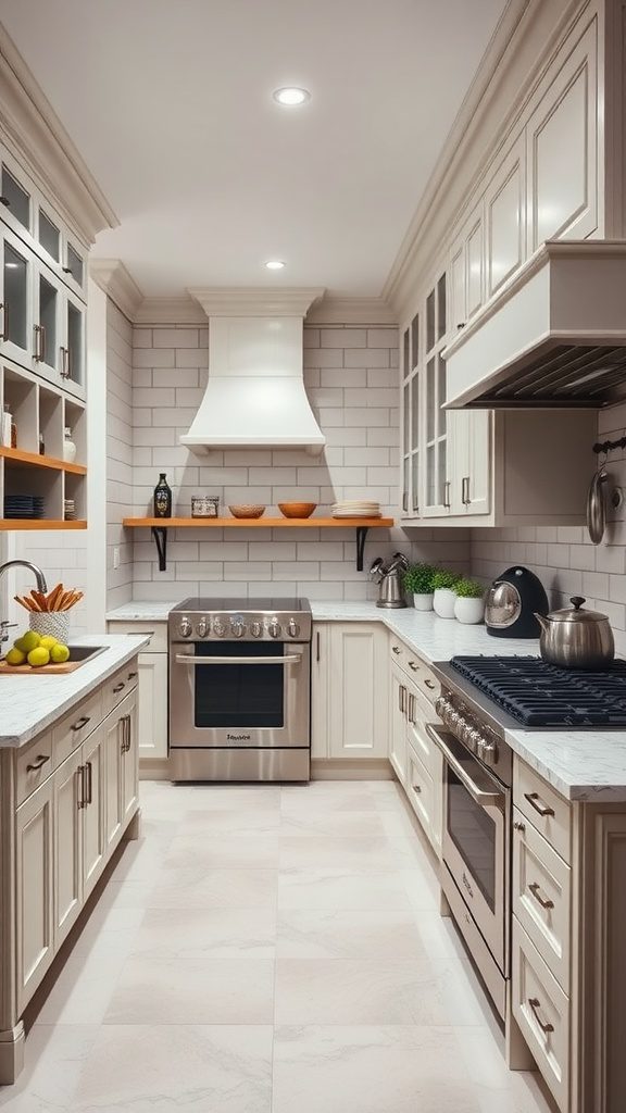 Luxurious kitchen with modern appliances and elegant design